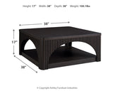 Yellink Black Coffee Table and 2 End Tables - Ornate Home
