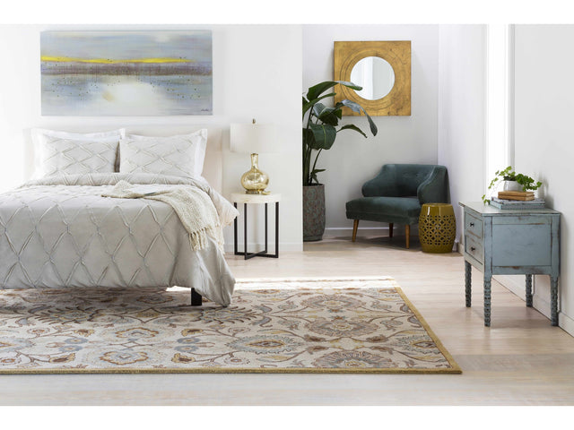 Yellow Ceramic Side Table - Ornate Home