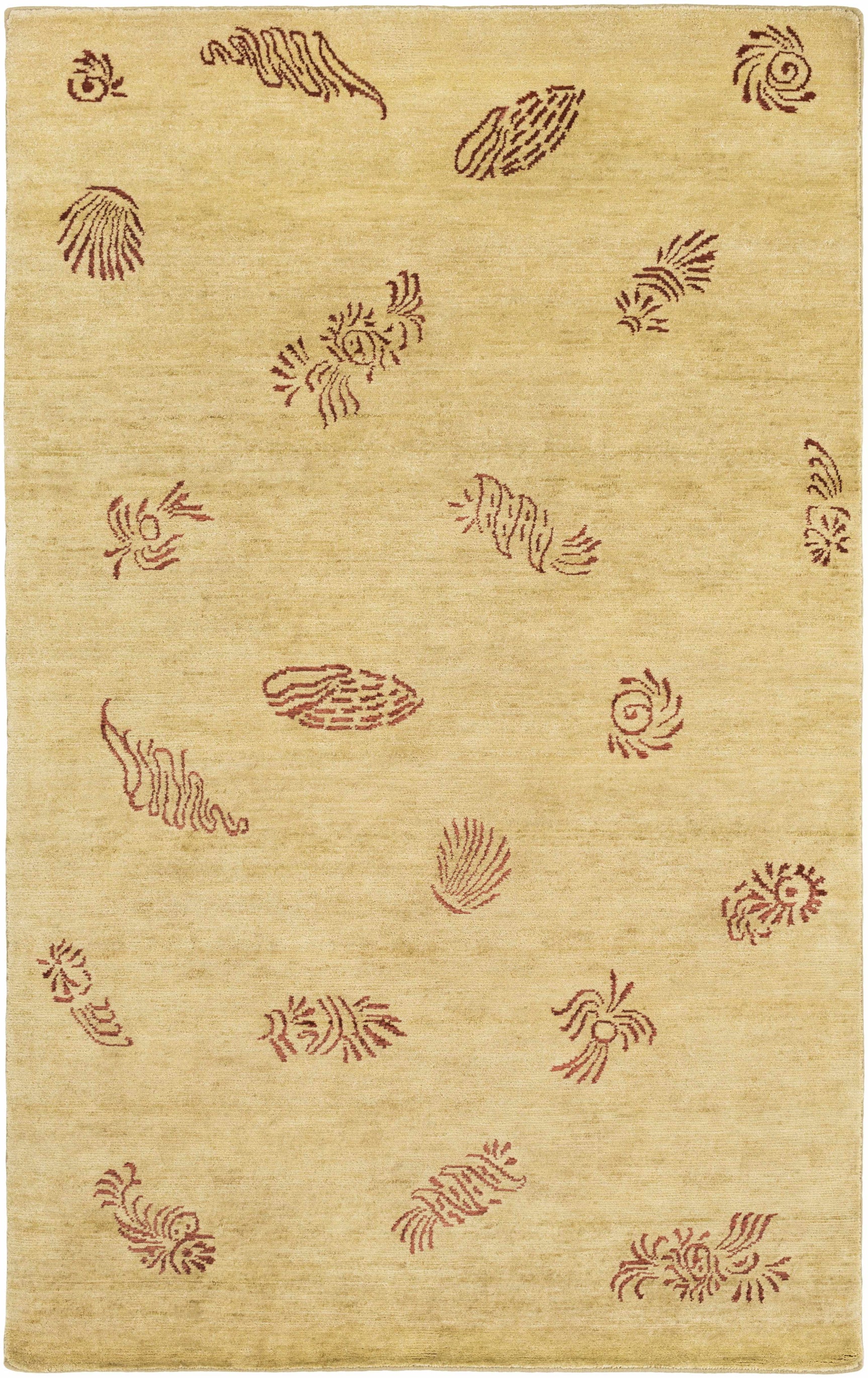 Yellow Premium Thick Wool Rug - Clearance - Ornate Home