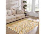 Yellow Terra Zebra Print Area Rug - Clearance - Ornate Home
