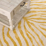 Yellow Terra Zebra Print Area Rug - Clearance - Ornate Home
