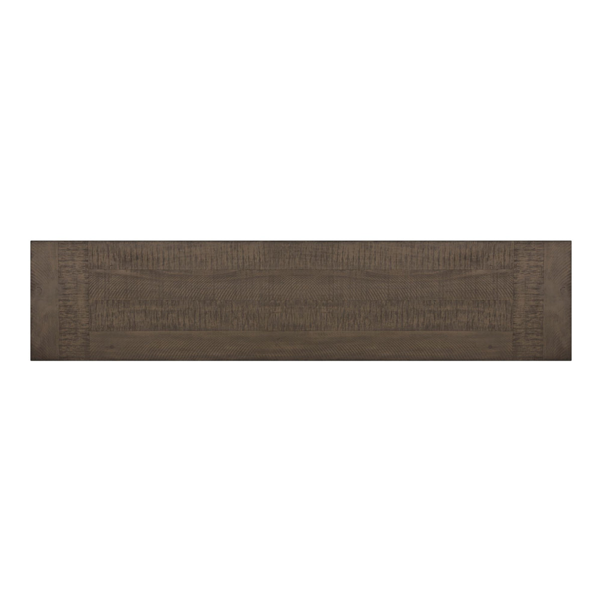 Yellowstone Medium Brown Dining Bench with Metal Bar Cross - Ornate Home