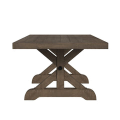 Yellowstone Medium Brown Dining Table with 2 x 12" Leaves