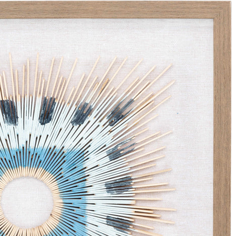 Yenice Natural Wood Geometric Wall Art Set Of Two - Ornate Home