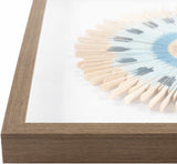 Yenice Natural Wood Geometric Wall Art Set Of Two - Ornate Home