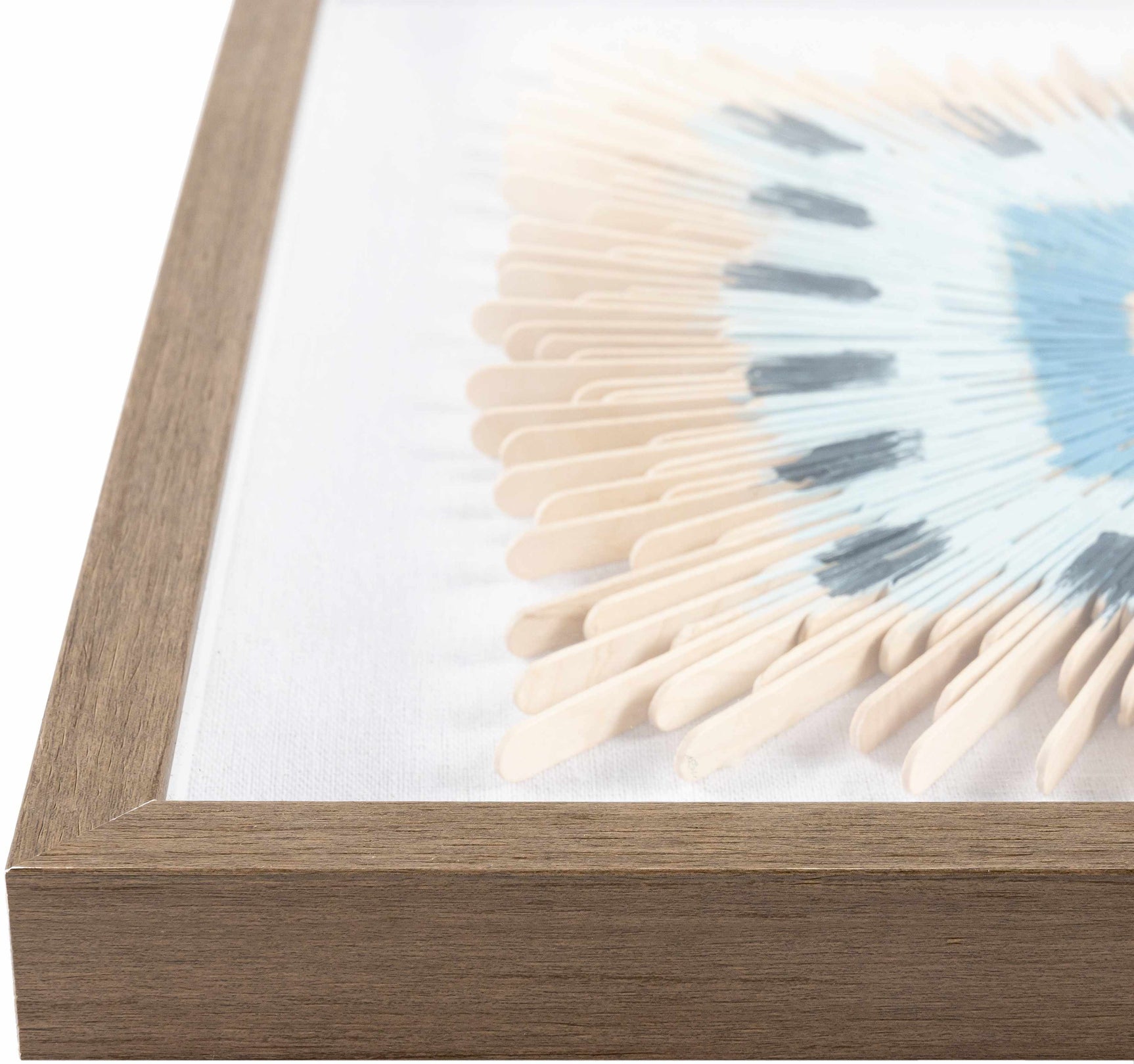 Yenice Natural Wood Geometric Wall Art Set Of Two - Ornate Home