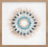 Yenice Natural Wood Geometric Wall Art Set Of Two - Ornate Home