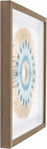 Yenice Natural Wood Geometric Wall Art Set Of Two - Ornate Home