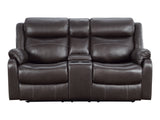 Yerba Brown Double Reclining Loveseat - Ornate Home