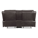 Yerba Brown Double Reclining Loveseat - Ornate Home
