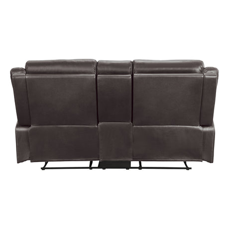 Yerba Brown Double Reclining Loveseat - Ornate Home