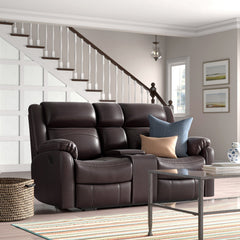 Yerba Brown Double Reclining Loveseat - Ornate Home