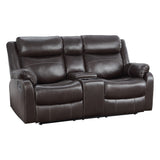 Yerba Brown Double Reclining Loveseat - Ornate Home