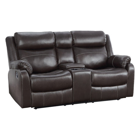 Yerba Brown Double Reclining Loveseat - Ornate Home