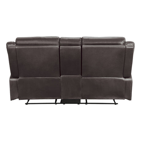 Yerba Brown Double Reclining Loveseat - Ornate Home