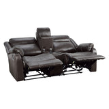 Yerba Brown Double Reclining Loveseat - Ornate Home