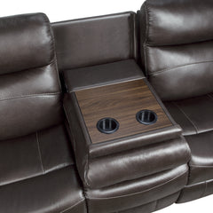 Yerba Brown Double Reclining Sofa - Ornate Home