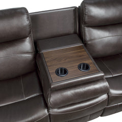 Yerba Brown Double Reclining Sofa - Ornate Home