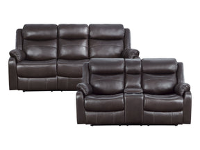 Yerba Dark Brown Sofa & Loveseat - Ornate Home