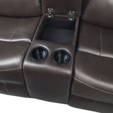 Yerba Dark Brown Sofa & Loveseat - Ornate Home