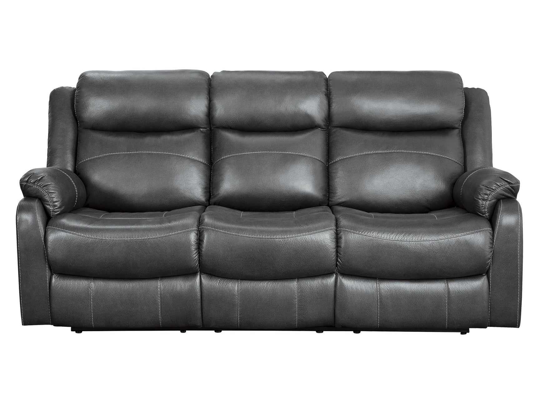Yerba Gray Double Reclining Sofa - Ornate Home