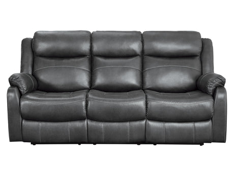 Yerba Gray Double Reclining Sofa - Ornate Home