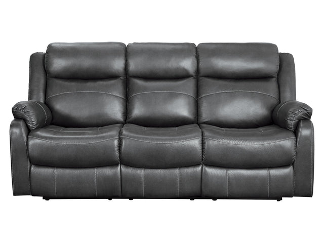 Yerba Gray Double Reclining Sofa - Ornate Home