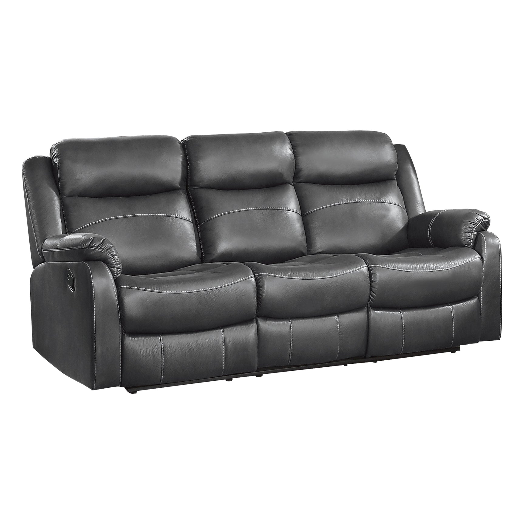 Yerba Gray Double Reclining Sofa - Ornate Home