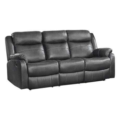 Yerba Gray Double Reclining Sofa - Ornate Home