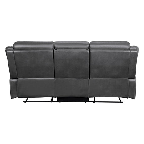 Yerba Gray Double Reclining Sofa - Ornate Home