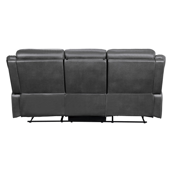 Yerba Gray Double Reclining Sofa - Ornate Home