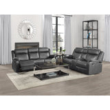 Yerba Gray Double Reclining Sofa - Ornate Home