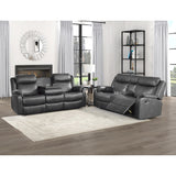 Yerba Gray Double Reclining Sofa - Ornate Home