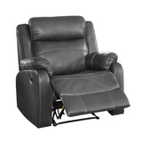 Yerba Gray Reclining Chair - Ornate Home
