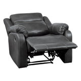 Yerba Gray Reclining Chair - Ornate Home