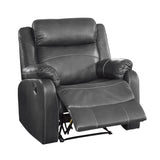 Yerba Gray Reclining Chair - Ornate Home
