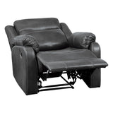 Yerba Gray Reclining Chair - Ornate Home
