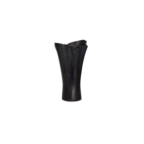 Yeri Black Cast Aluminum Vase - Ornate Home