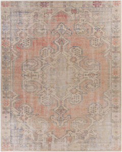 Yetminster Traditional Distressed Peach Rug - Clearance - Ornate Home
