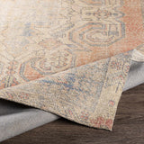 Yetminster Traditional Distressed Peach Rug - Clearance - Ornate Home