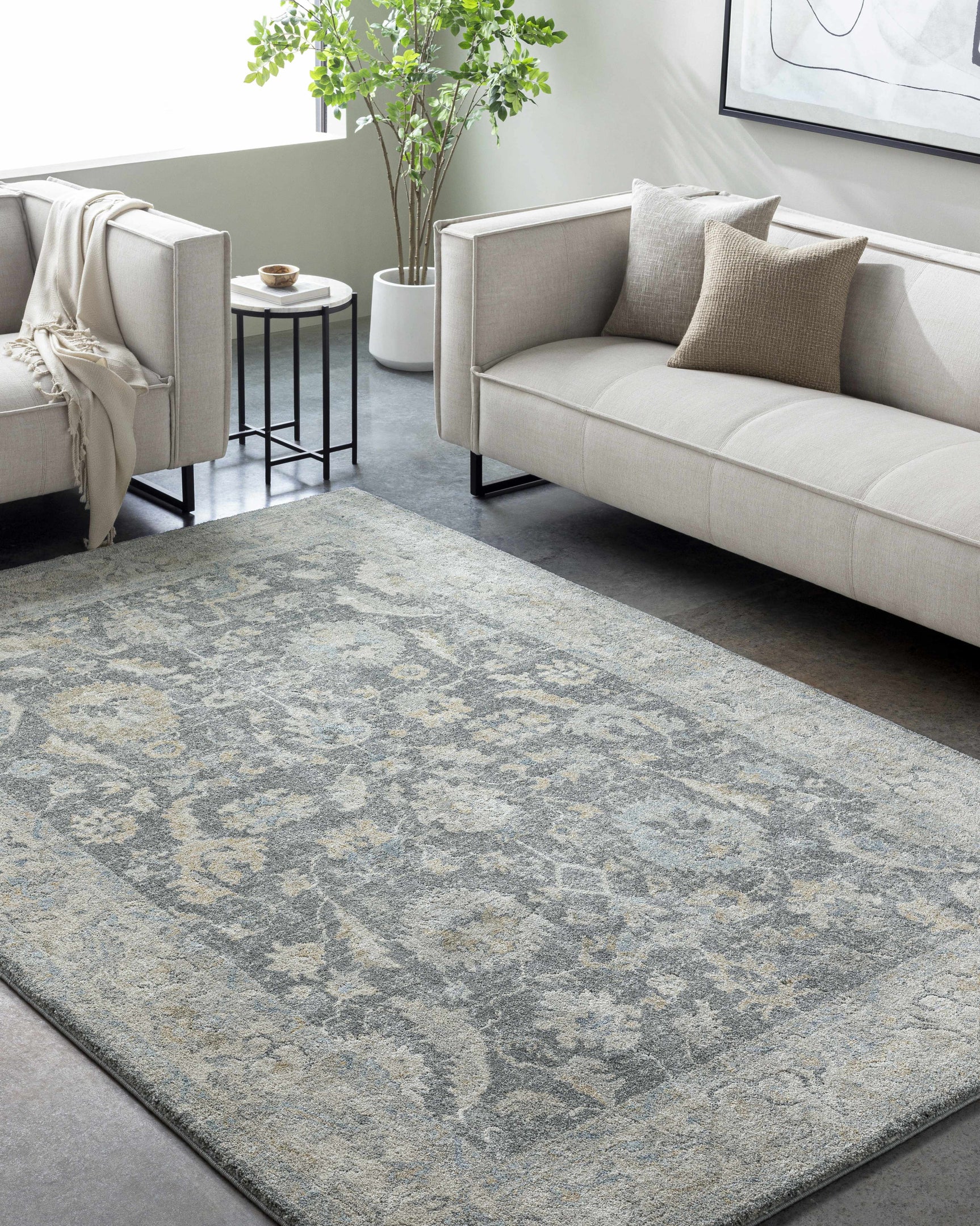 Yetta Tan Thick Luxe Area Rug - Ornate Home