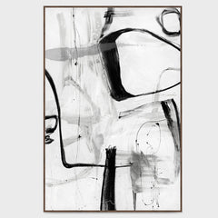 Yin White/Black Painting Art by Buddy Whitlock - Ornate Home