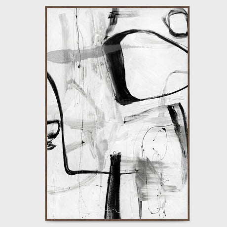 Yin White/Black Painting Art by Buddy Whitlock - Ornate Home