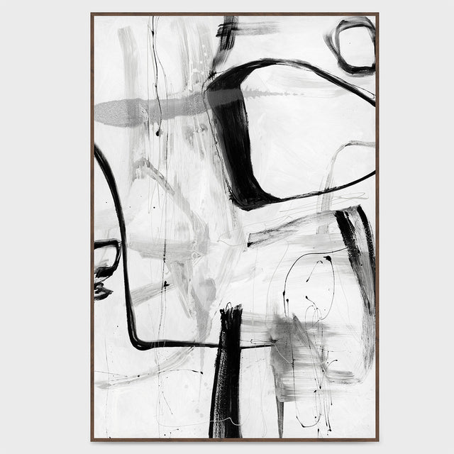 Yin White/Black Painting Art by Buddy Whitlock - Ornate Home