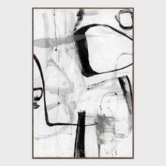 Yin White/Black Painting Art by Buddy Whitlock - Ornate Home