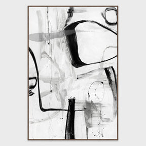 Yin White/Black Painting Art by Buddy Whitlock - Ornate Home