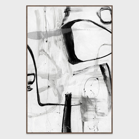 Yin White/Black Painting Art by Buddy Whitlock - Ornate Home
