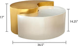 Ying Yang Gold/Silver Coffee Table - Ornate Home