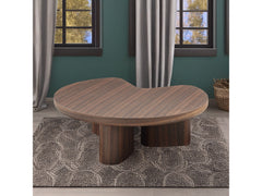 Yoab Smoked Oak Coffee Table - Ornate Home