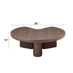 Yoab Smoked Oak Coffee Table - Ornate Home